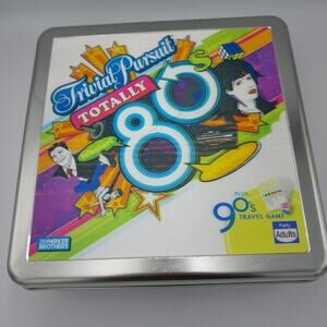 2007 Trivial Pursuit Totally Tubular 80s‎ 1980's Trivia Board Game Tin Unplayed